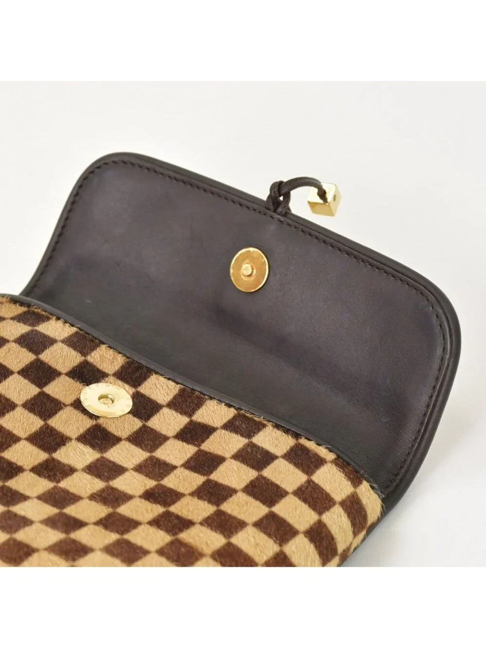 Louis Vuitton Damier Sauvage Gazelle Cross Calf Hair Brown Crossbody